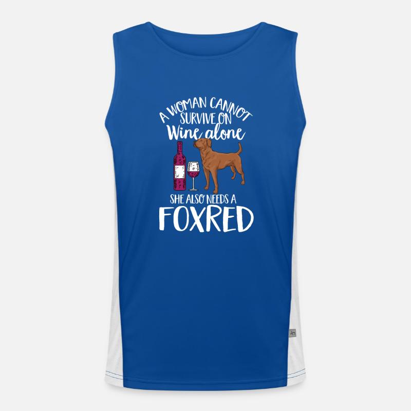 Foxred Labrador Fox Red Labrador Retriever Men's Functional Contrast Tank Top 