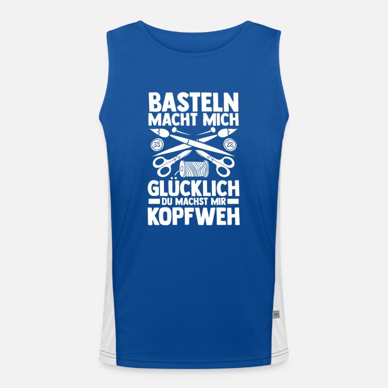 Bastler Basteln Funktionelles Kontrast-Tank Top für Männer 