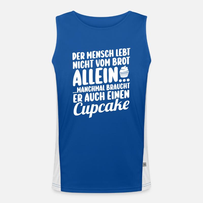 Backen Cupcakes Funktionelles Kontrast-Tank Top für Männer 