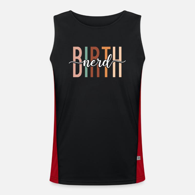 LD Labour And Delivery Nurse Men's Functional Contrast Tank Top 