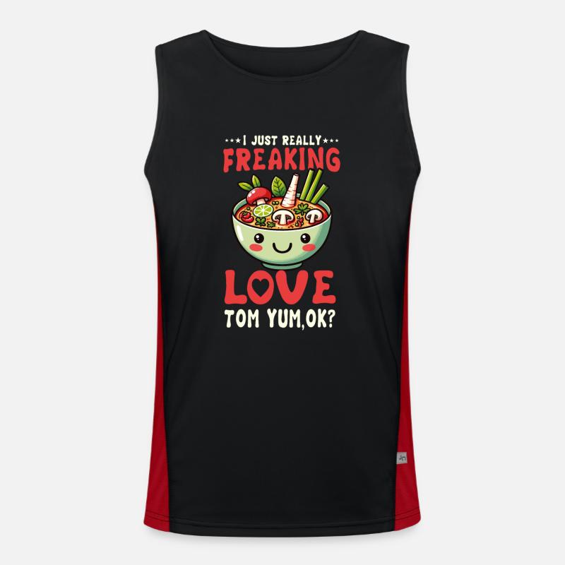 Genießen Sie den Geschmack der authentischen thailändischen Küche mit einem Funktionelles Kontrast-Tank Top für Männer 
