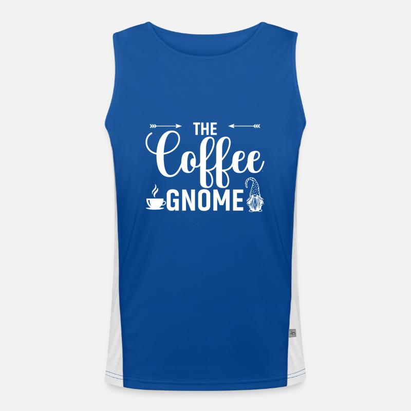 Der Kaffee-Zwerg Funktionelles Kontrast-Tank Top für Männer 