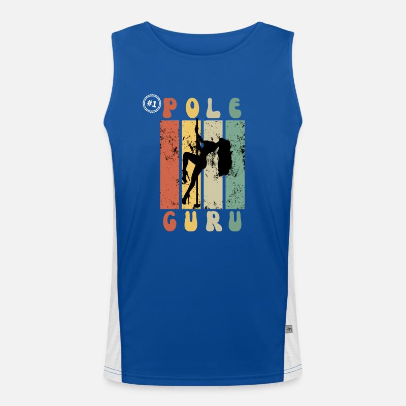 Pole Dancing Guru - Gift Idea For Pole Teacher Men's Functional Contrast Tank Top 