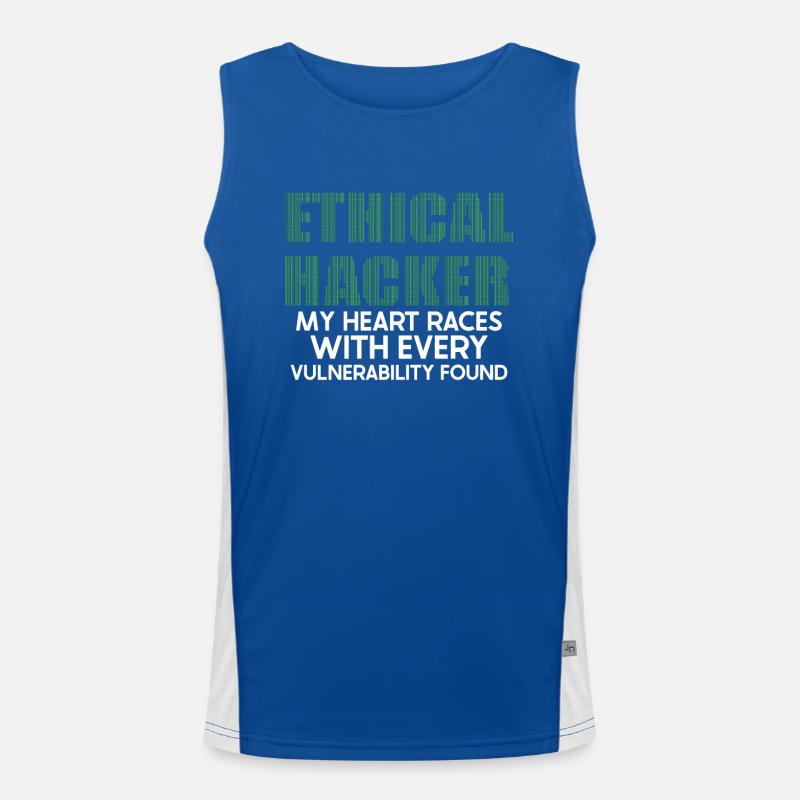 Ethical Hacking Analyst Ethical Cyber Security Funktionelles Kontrast-Tank Top für Männer 