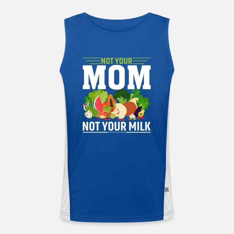 Nicht Deine Mutter, Nicht Deine Milch Funktionelles Kontrast-Tank Top für Männer 