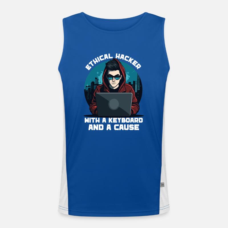 Ethical Hacking Analyst Ethical Cyber Security Funktionelles Kontrast-Tank Top für Männer 