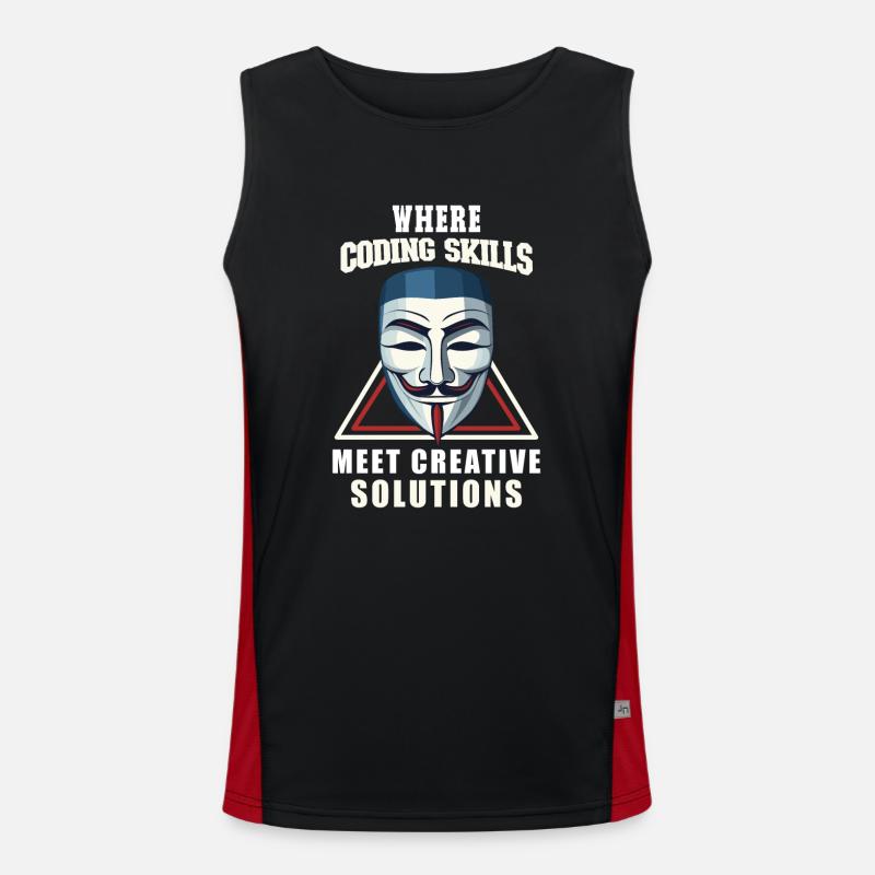 Ethical Hacking Analyst Ethical Cyber Security Men's Functional Contrast Tank Top 