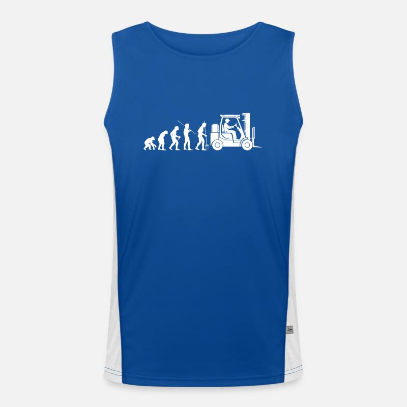 Gabelstaplerfahrer Lagerleiter Lagerist Beruf Funktionelles Kontrast-Tank Top für Männer 
