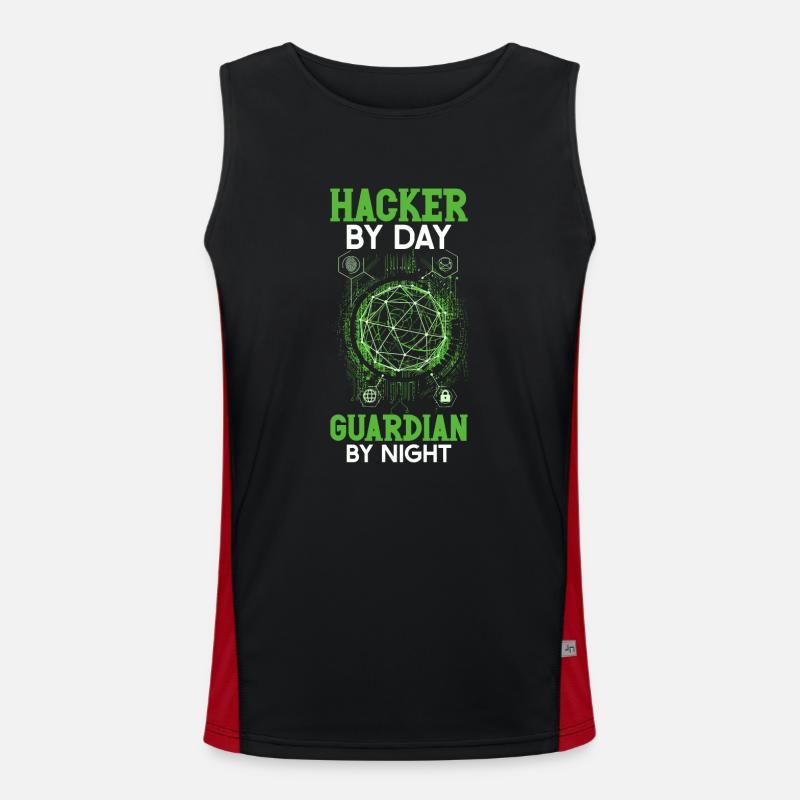 Ethical Hacking Analyst Ethical Cyber Security Men's Functional Contrast Tank Top 