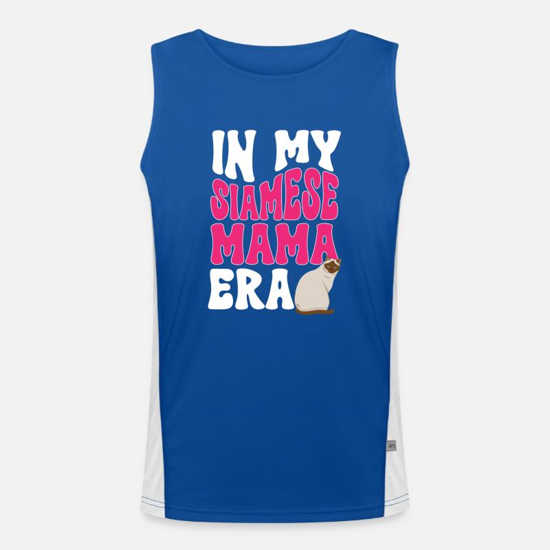 Siamese cat Men's Functional Contrast Tank Top 