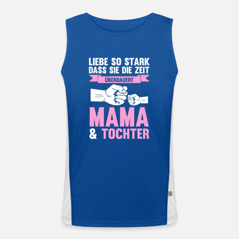 Mutter Muttertag Mama und Tochter Funktionelles Kontrast-Tank Top für Männer 