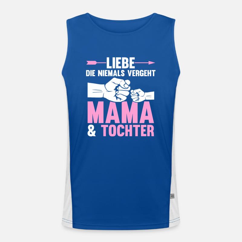 Mutter Muttertag Mama und Tochter Funktionelles Kontrast-Tank Top für Männer 