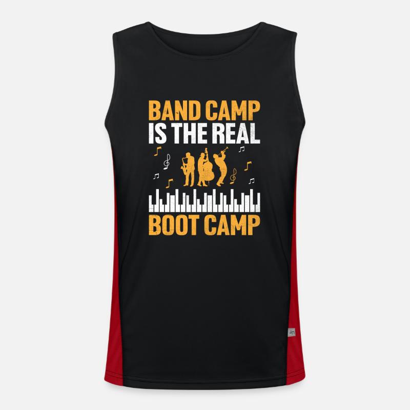 Marching Band Sayings Funny Marching Instruments Men's Functional Contrast Tank Top 