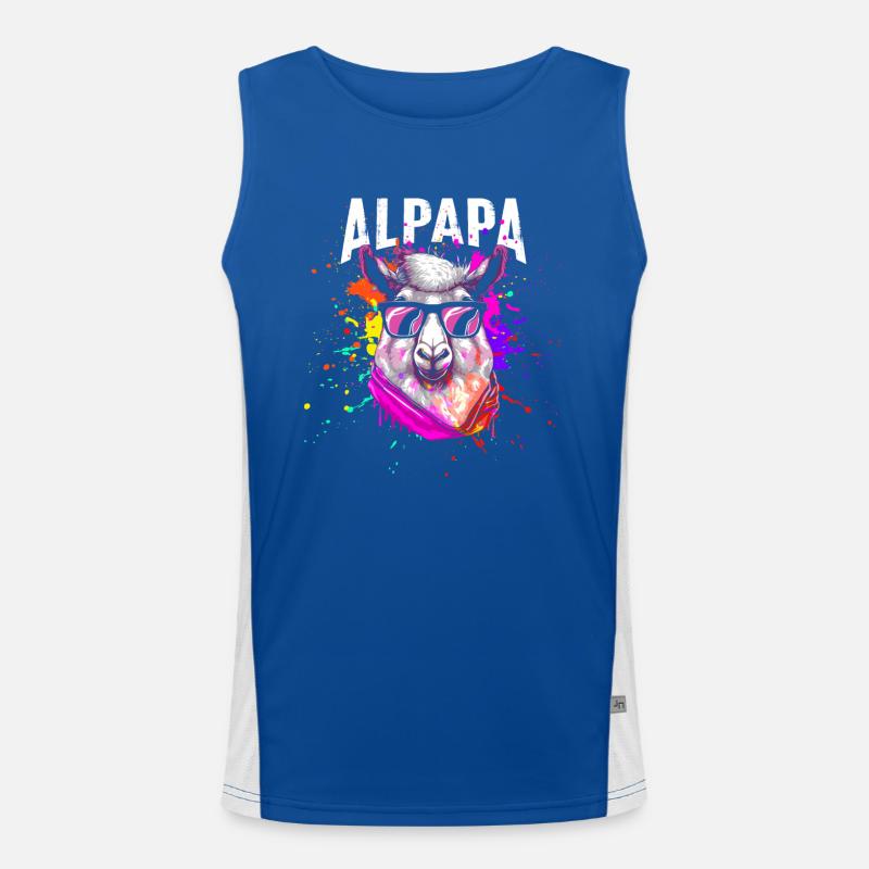 Coole Alpapa Funktionelles Kontrast-Tank Top für Männer 