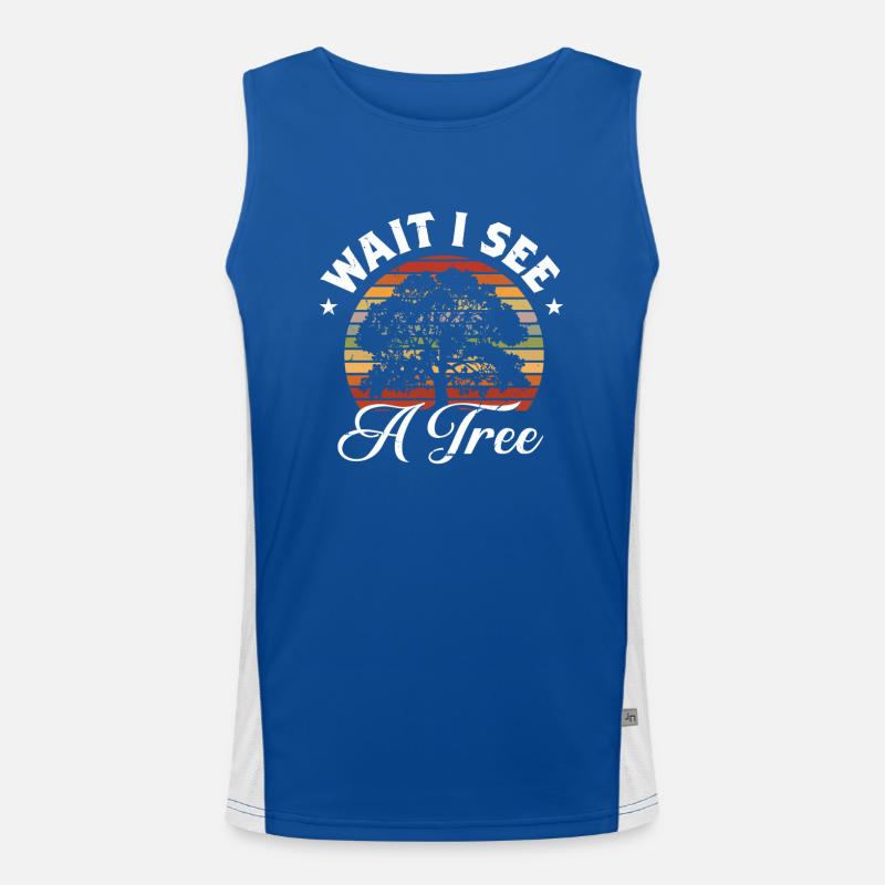 Lumberjack Chainsaw Arborist Men's Functional Contrast Tank Top 