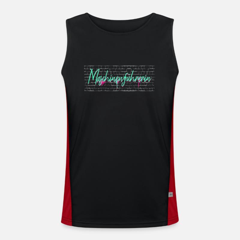 Plant Operator Graduation Gift Machine Operator Men's Functional Contrast Tank Top 
