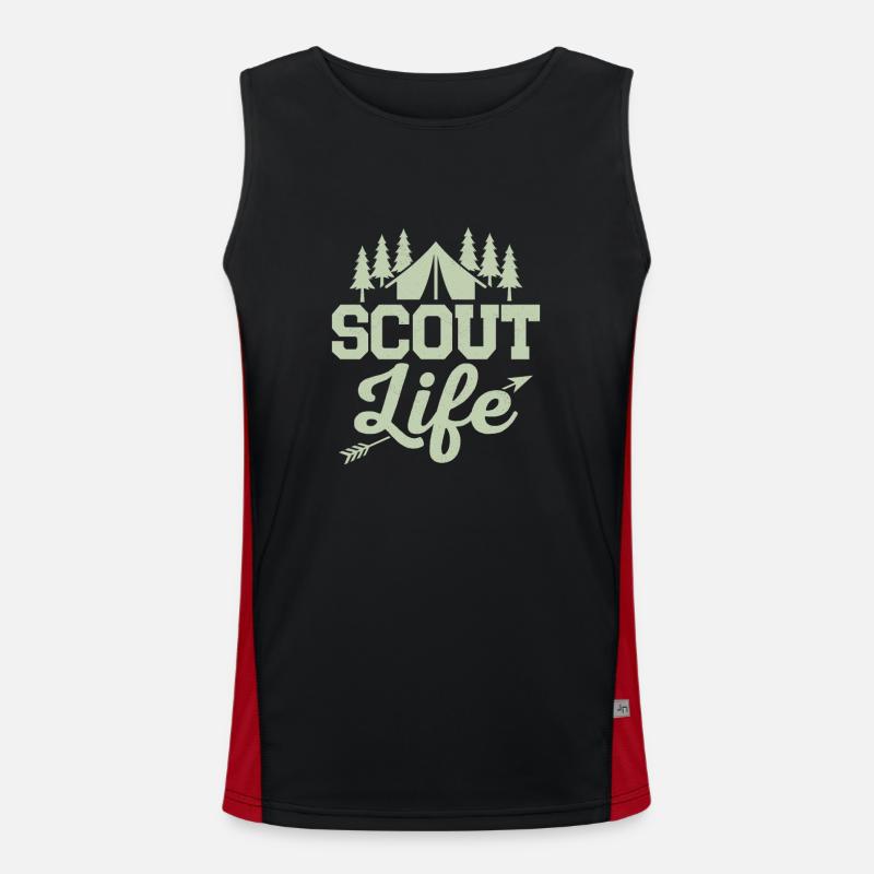 Scout Life Adventure: Exploring Boundaries Tee Men's Functional Contrast Tank Top 