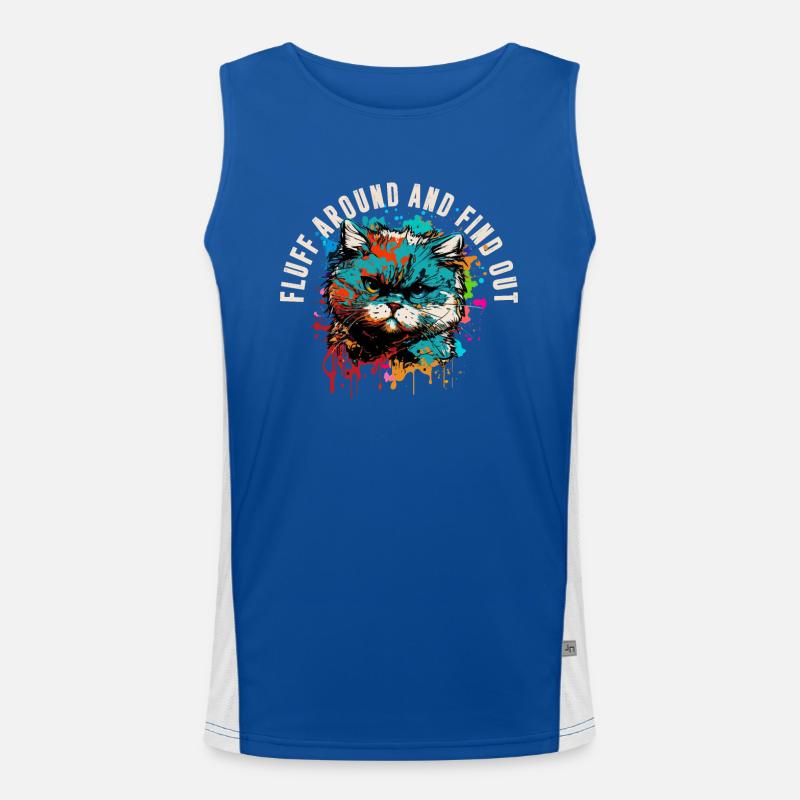 Flitching around and finding out Men's Functional Contrast Tank Top 