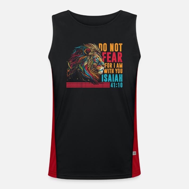 Fürchte dich nicht, denn ich bin Funktionelles Kontrast-Tank Top für Männer 