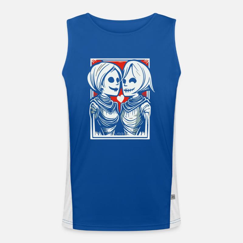 Two Medieval Lovers Men's Functional Contrast Tank Top 