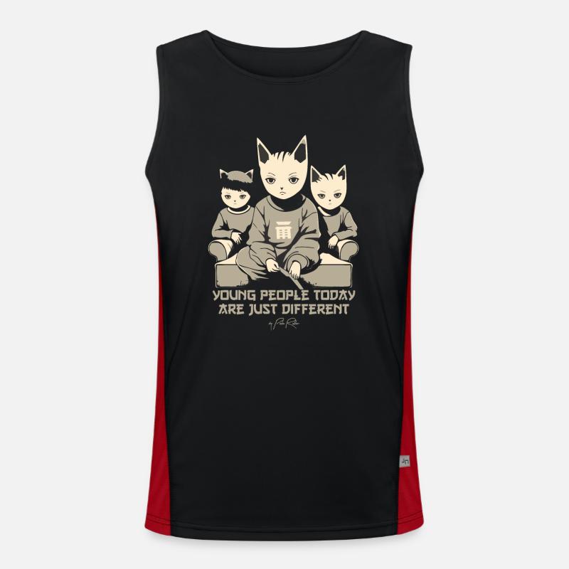 Junge Menschen von heute sind anders Funktionelles Kontrast-Tank Top für Männer 