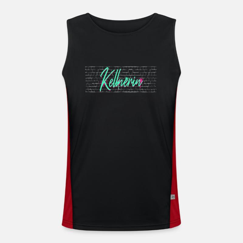 Gastronom-Wirt Abschluss-Geschenk Kellnerin Funktionelles Kontrast-Tank Top für Männer 