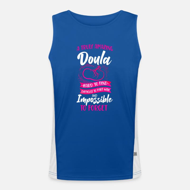 Doula Birth Worker A Truly Amazing Funktionelles Kontrast-Tank Top für Männer 