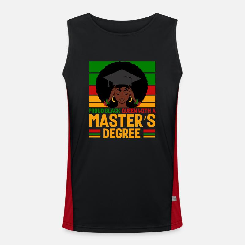 Master's Degree Studium Master Abschluss Funktionelles Kontrast-Tank Top für Männer 
