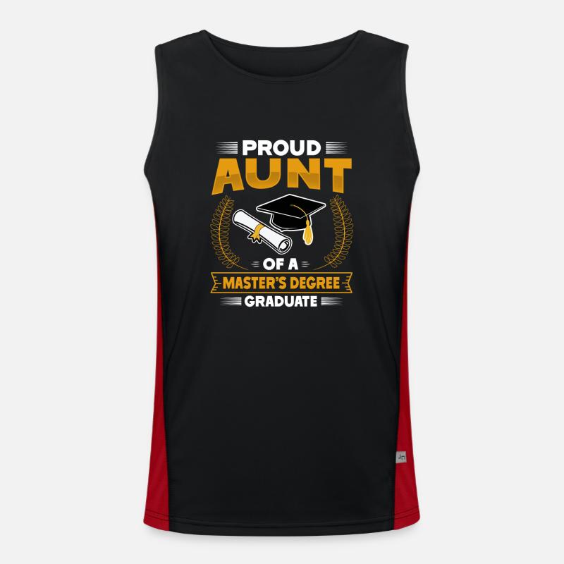 Master's Degree Studium Master Abschluss Funktionelles Kontrast-Tank Top für Männer 