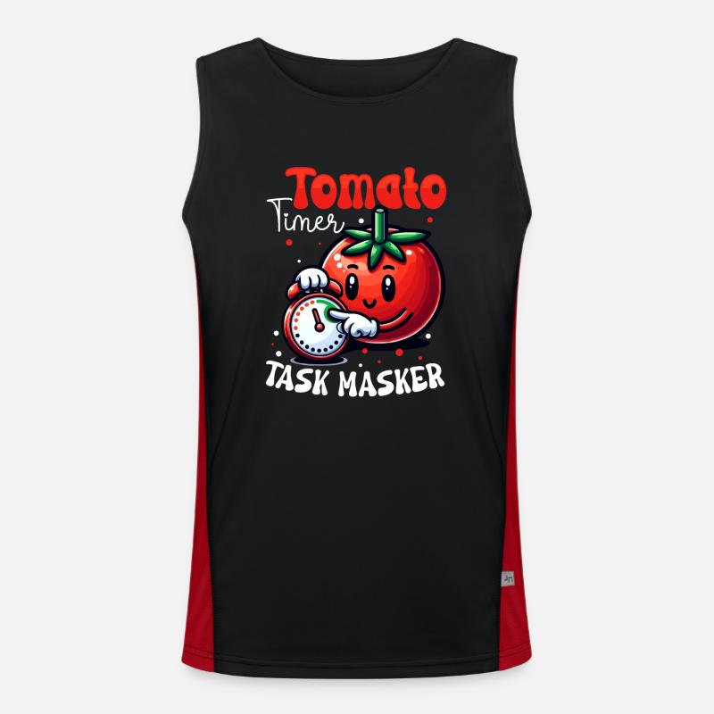 Time management Pomodoro technique focus Men's Functional Contrast Tank Top 