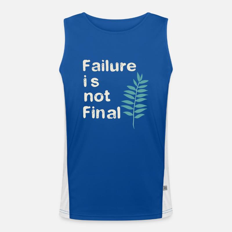 FAILURE IS NOT FINAL 01 Men's Functional Contrast Tank Top 