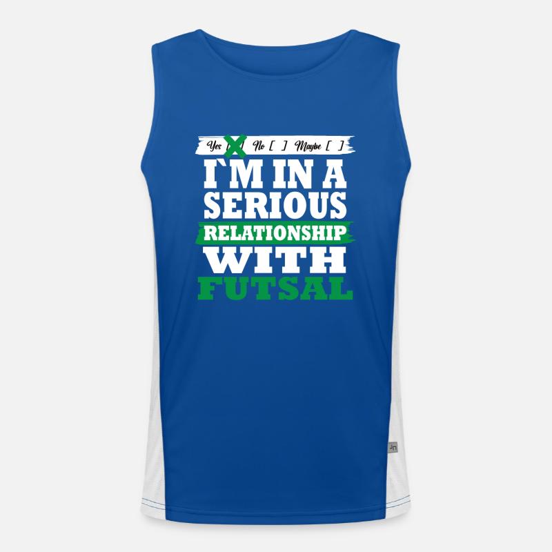 Futsal Ma relation sérieuse drôle Débardeur respirant contrasté Homme 