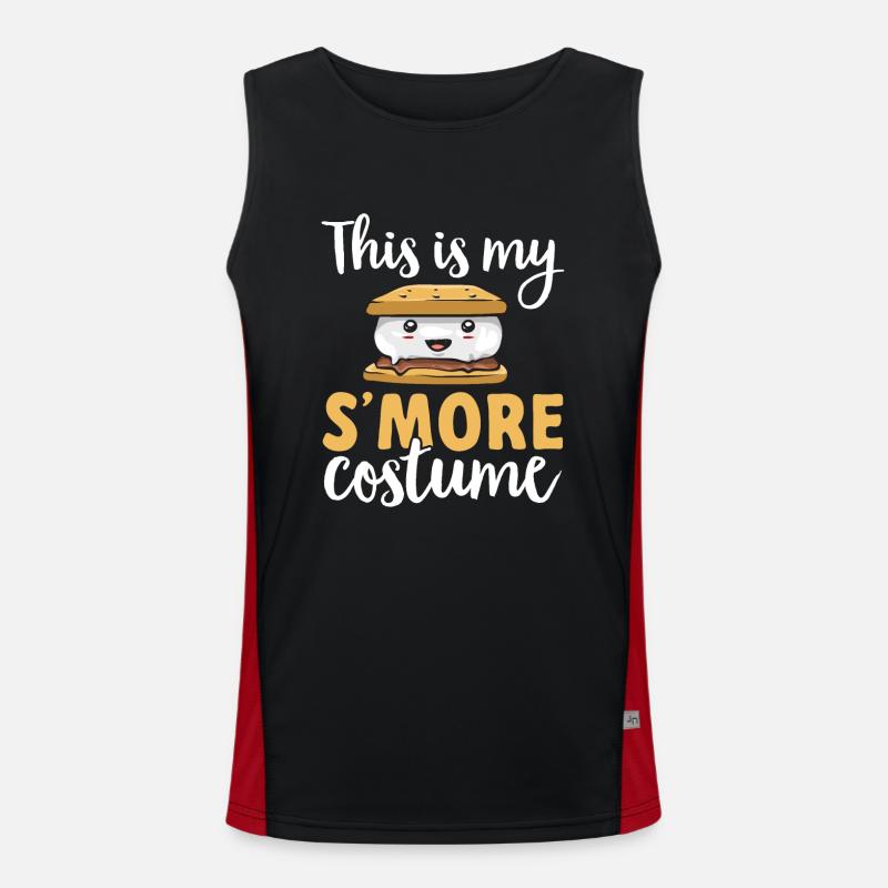S'more Campfire Marshmallow Camping Débardeur respirant contrasté Homme 