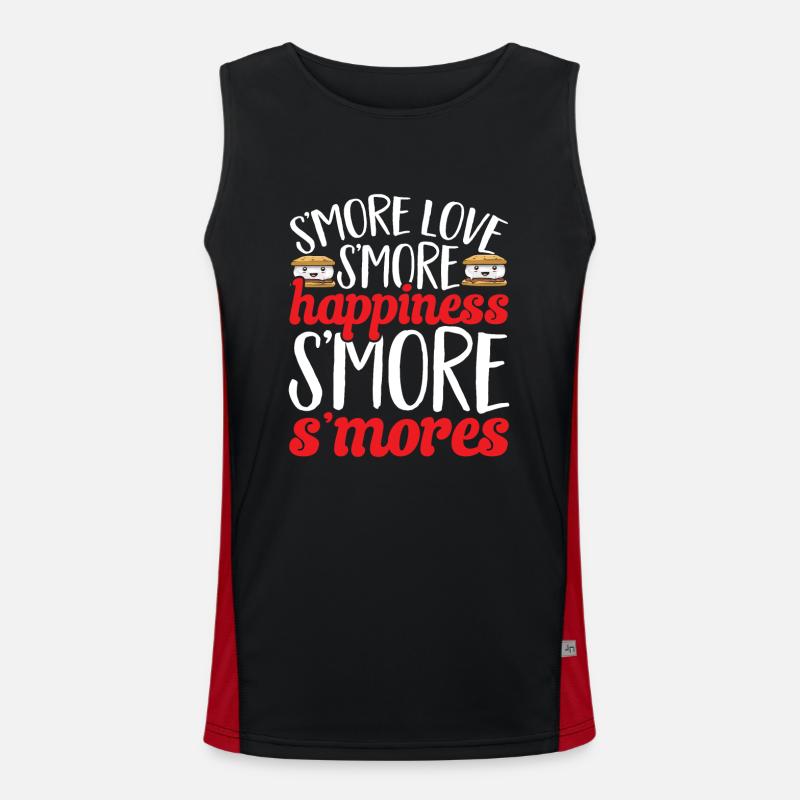 S'more Campfire Marshmallow Camping Débardeur respirant contrasté Homme 