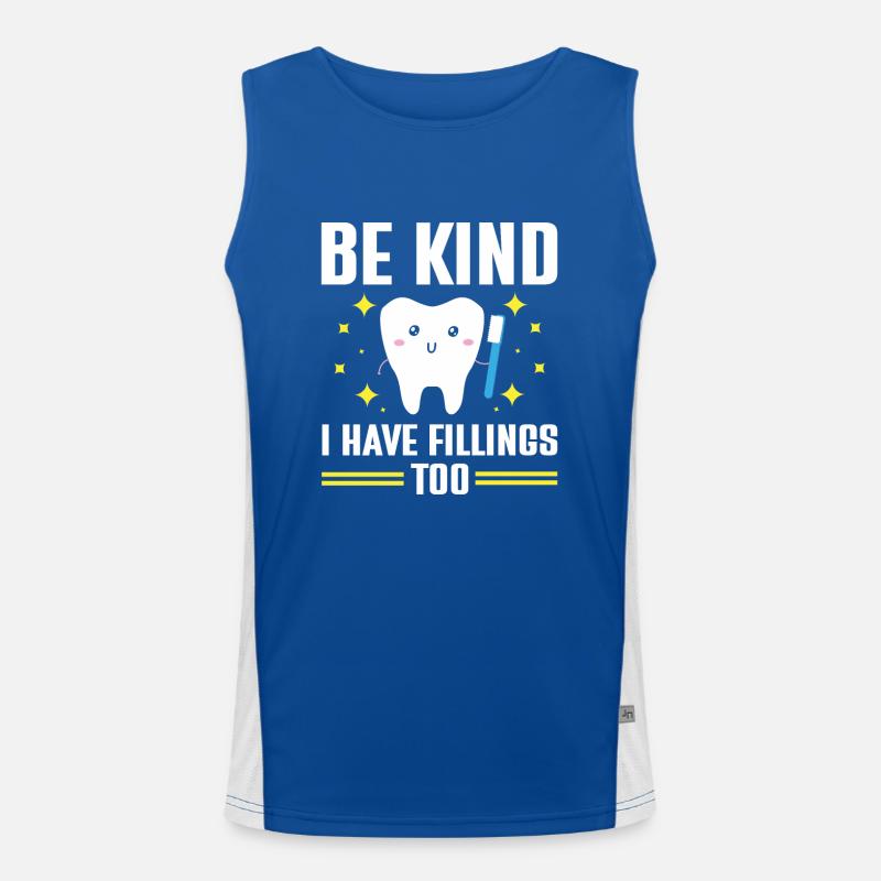 Dentist Student Degree Teeth Dentistry Men's Functional Contrast Tank Top 
