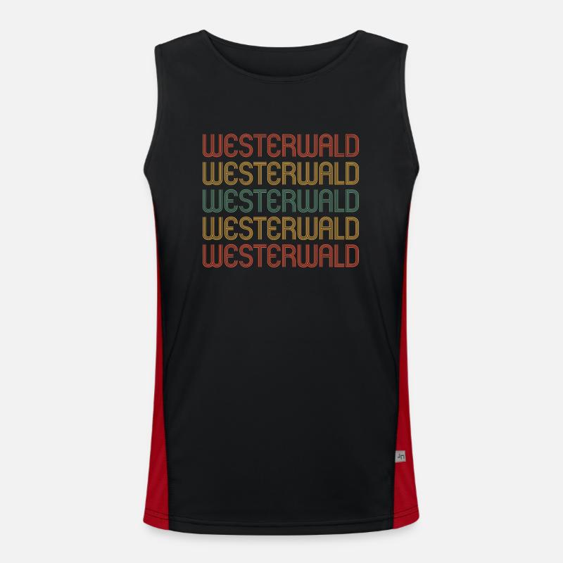 Westerwald Funktionelles Kontrast-Tank Top für Männer 