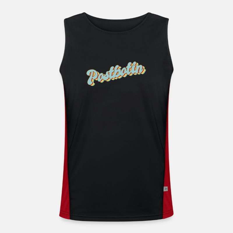 Postboten Abschluss-Geschenk Postbote Postbotin Funktionelles Kontrast-Tank Top für Männer 