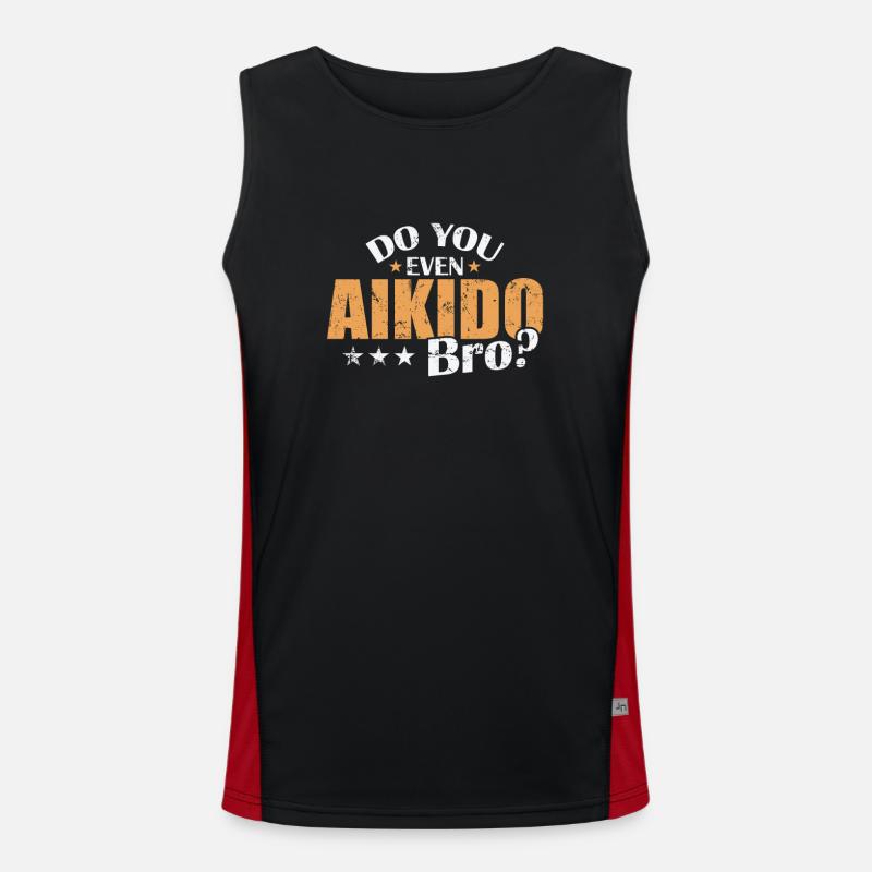 Do you even Aikido Bro? Martial Arts Training Men's Functional Contrast Tank Top 