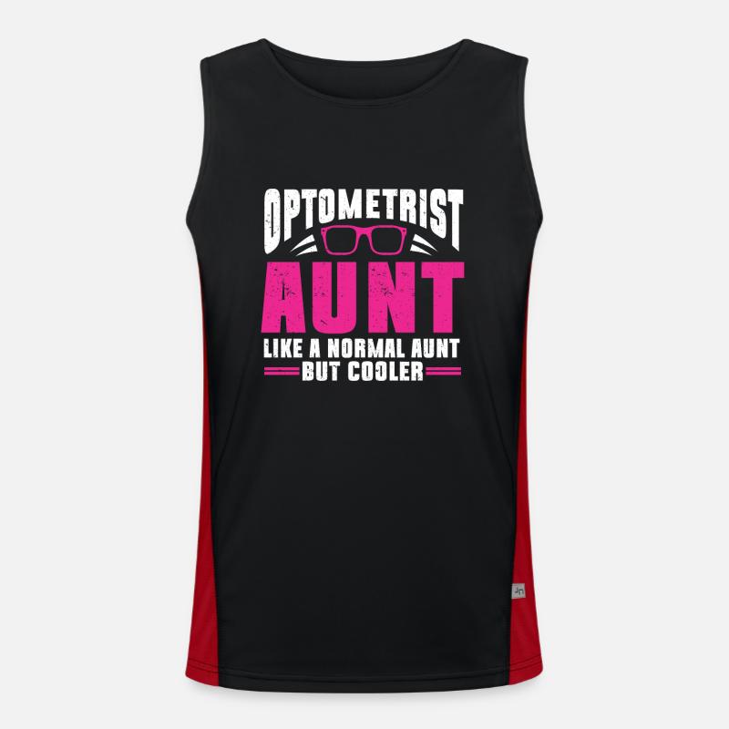 Optometrist Optiker Optometrie Funktionelles Kontrast-Tank Top für Männer 