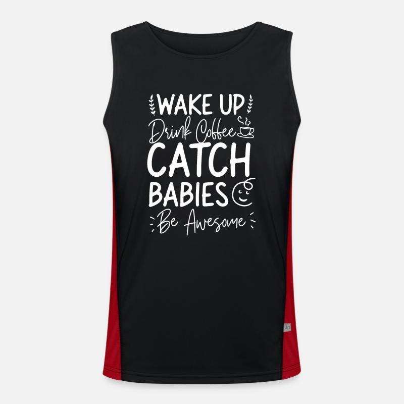 LD Labour And Delivery Nurse Men's Functional Contrast Tank Top 