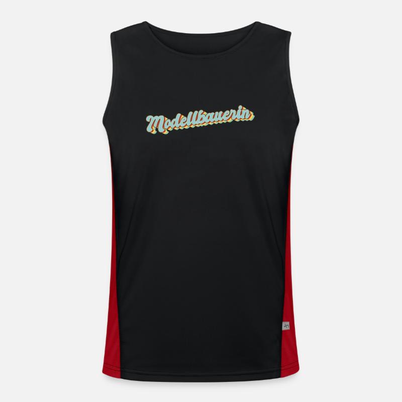 Technischer Abschluss-Geschenk Modellbauerin Funktionelles Kontrast-Tank Top für Männer 