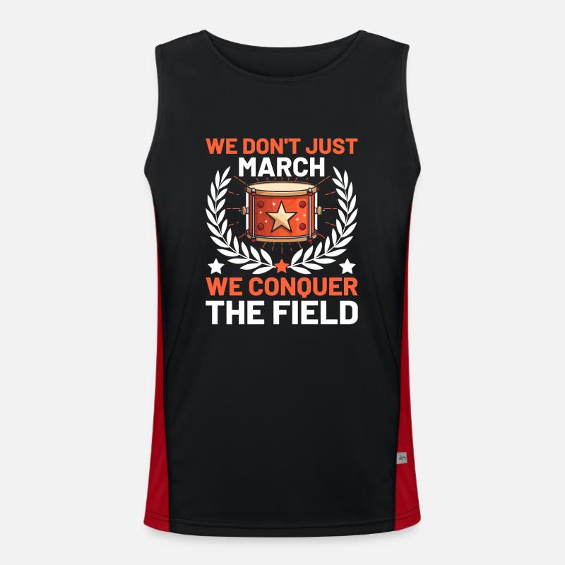 Drum Corps Marching Band Drum Corp Music Percussio Funktionelles Kontrast-Tank Top für Männer 