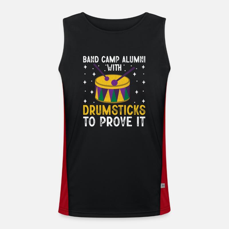 Drum Corps Marching Band Drum Corp Musik Percussio Funktionelles Kontrast-Tank Top für Männer 