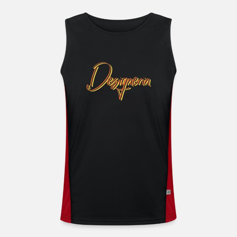 Illustrator Graduation Gift Designer Men's Functional Contrast Tank Top 