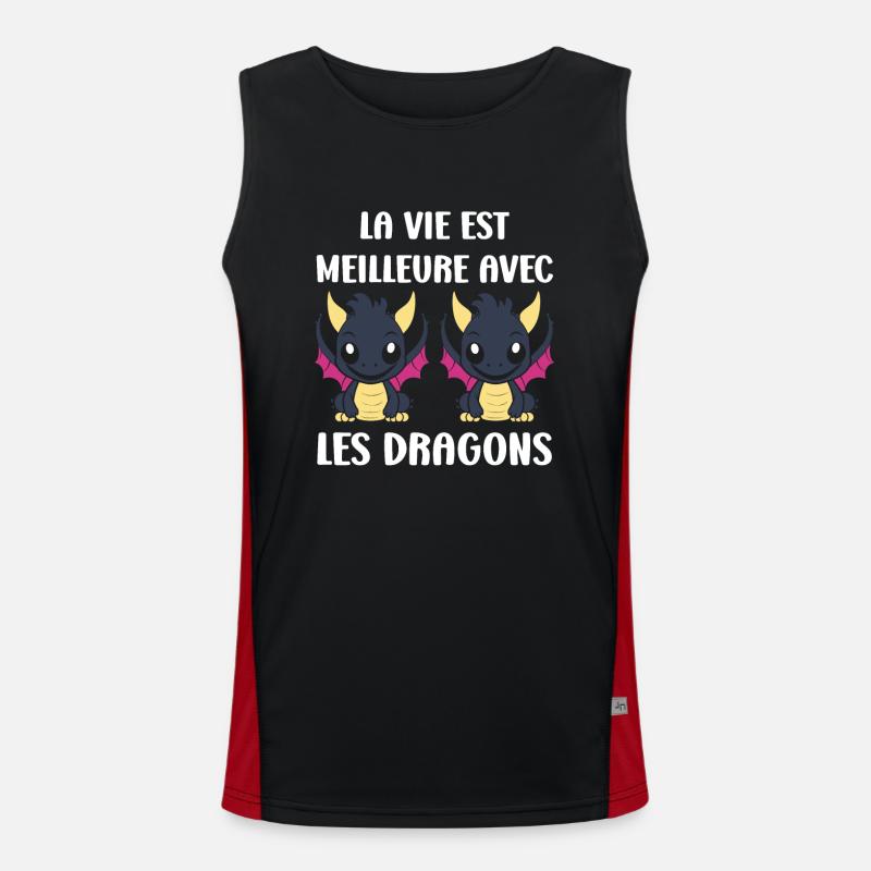 Bébé dragon Débardeur respirant contrasté Homme 