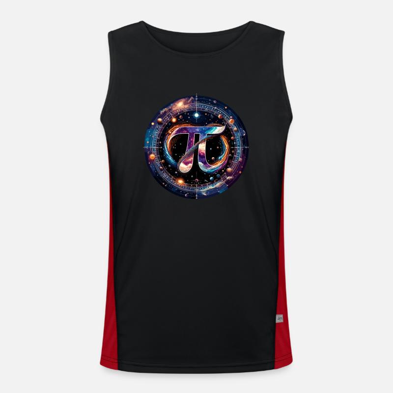 Funny Pi Day 2024 3,14 Pi Number Symbol Math Funktionelles Kontrast-Tank Top für Männer 