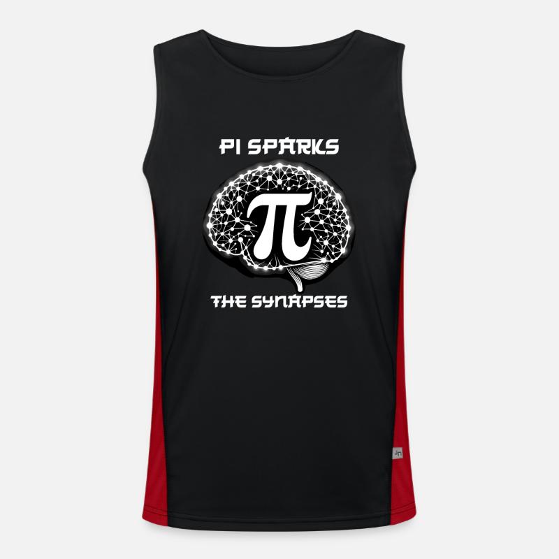 Funny Pi Day 2024 3,14 Pi Number Symbol Math Funktionelles Kontrast-Tank Top für Männer 