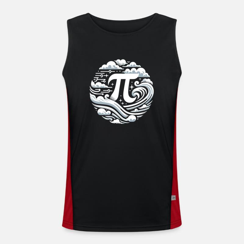 Funny Pi Day 2024 3,14 Pi Number Symbol Math Funktionelles Kontrast-Tank Top für Männer 