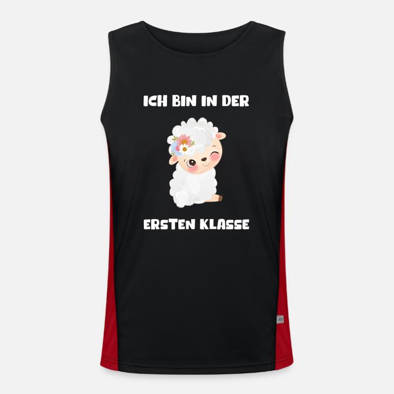 Mädchen Einschulung 2023 Schulbeginn Schulkind Funktionelles Kontrast-Tank Top für Männer 