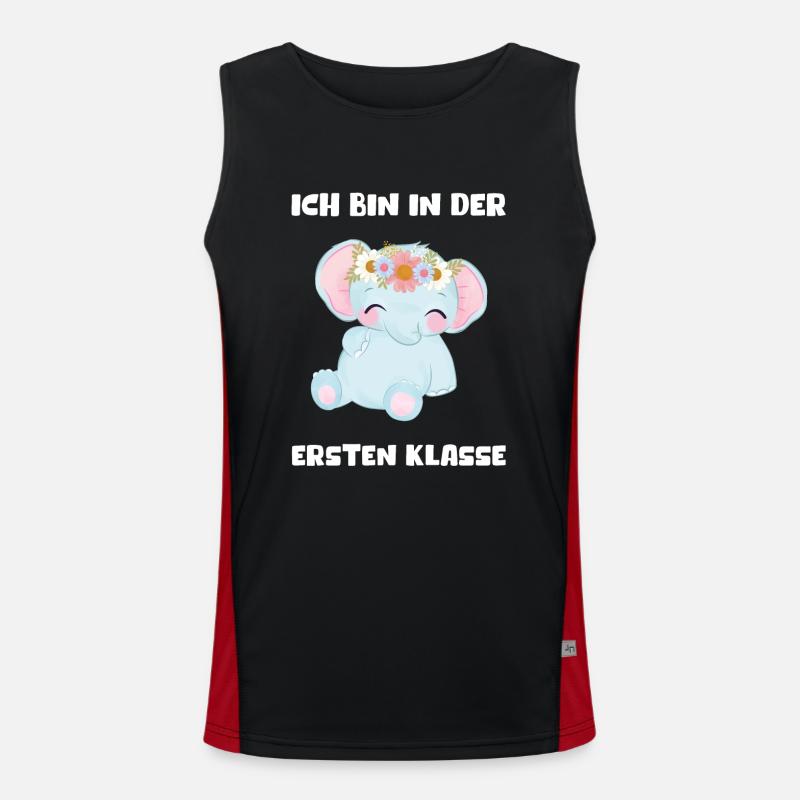 Mädchen Einschulung 2023 Schulbeginn Schulkind Funktionelles Kontrast-Tank Top für Männer 